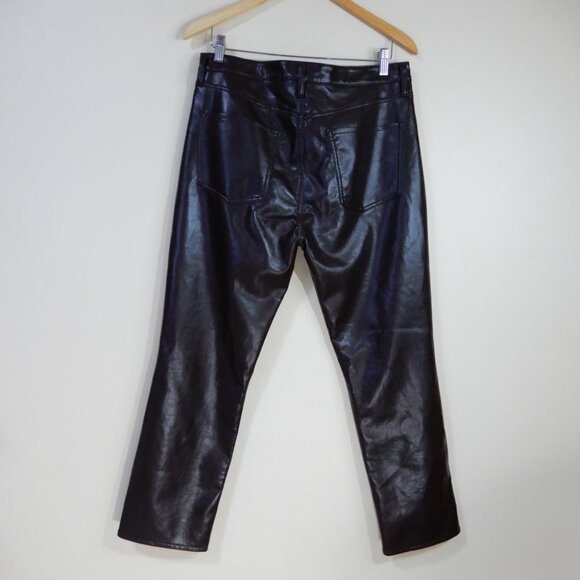 Citizens of Humanity Jolene Jeans Pants Size 30 High Rise Leather Brown NEW - Picture 8 of 10